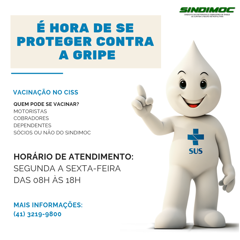 Sindimoc realiza parceria de vacinação com Secretaria Municipal da Saúde de Curitiba