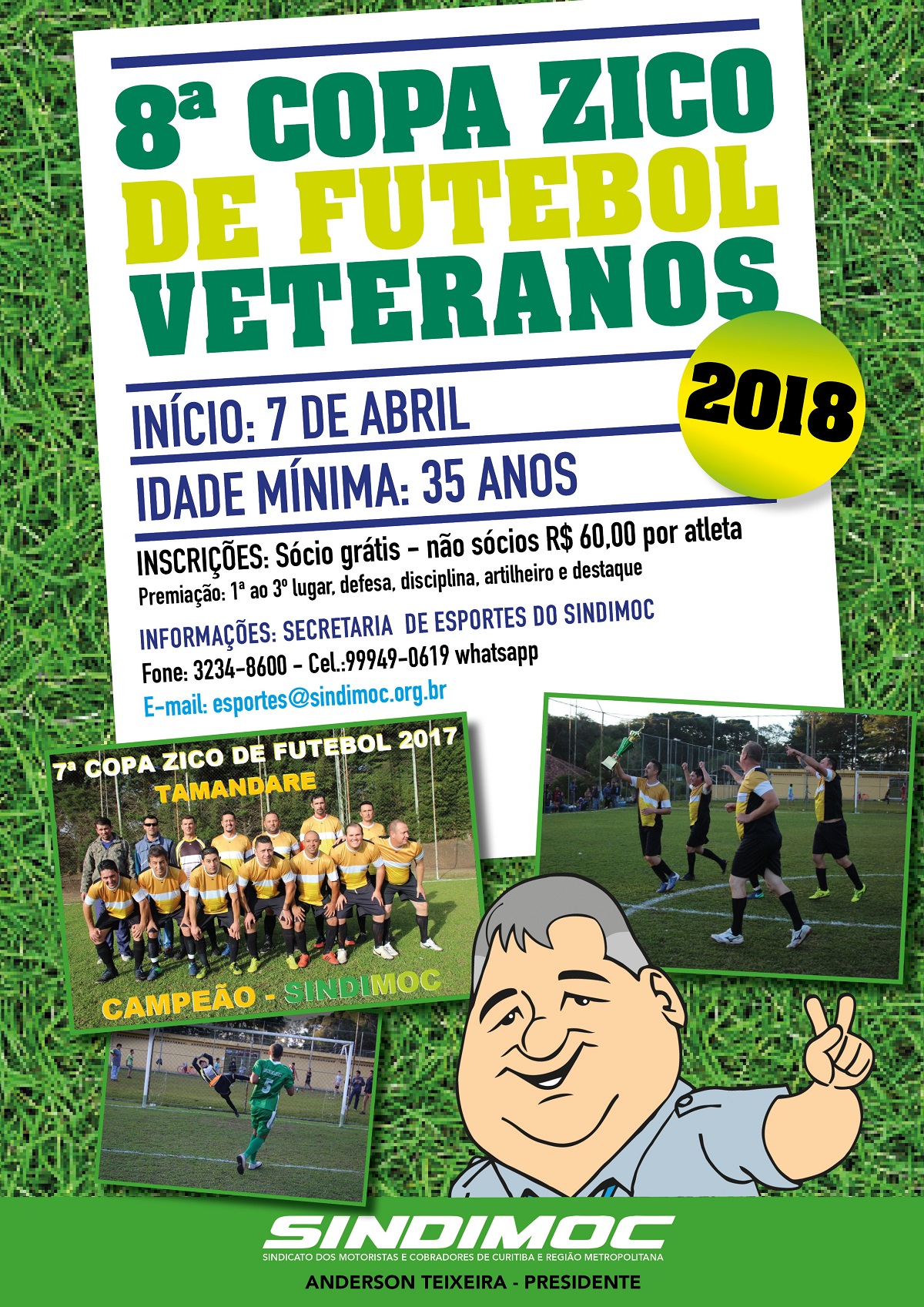 8ª Taça Zico de Futebol Veteranos vai começar!