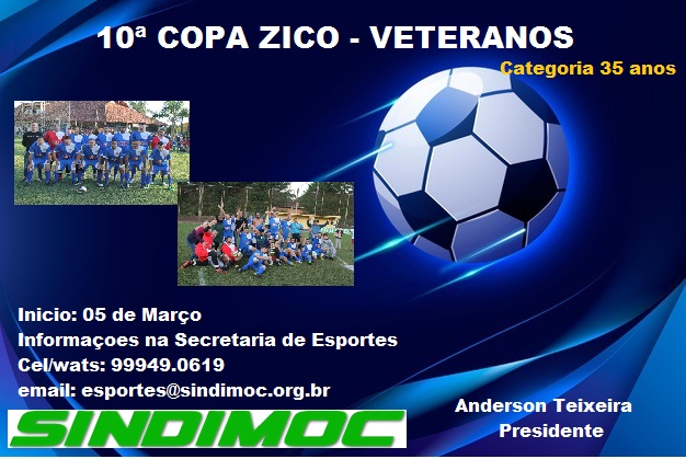 Vem aí: 10º Copa Zico de Futebol Veteranos